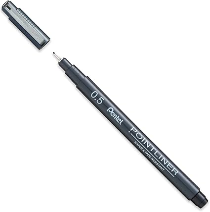 Pentel Arts Pointliner Pen - Black - Image 2
