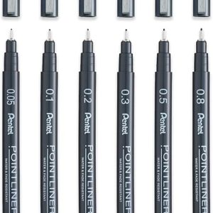 Pentel Arts Pointliner Pen - Black
